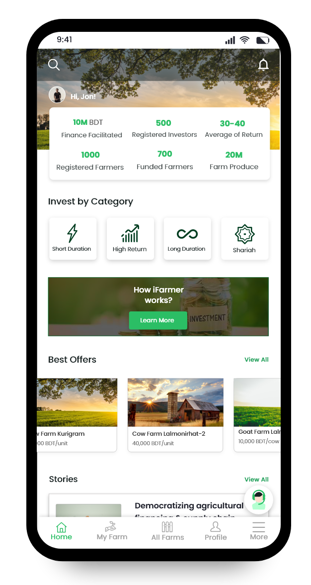 ifarmer dashboard mobile